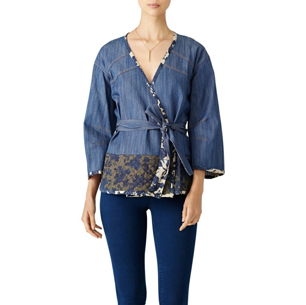 Floral Trim Demi Jacket